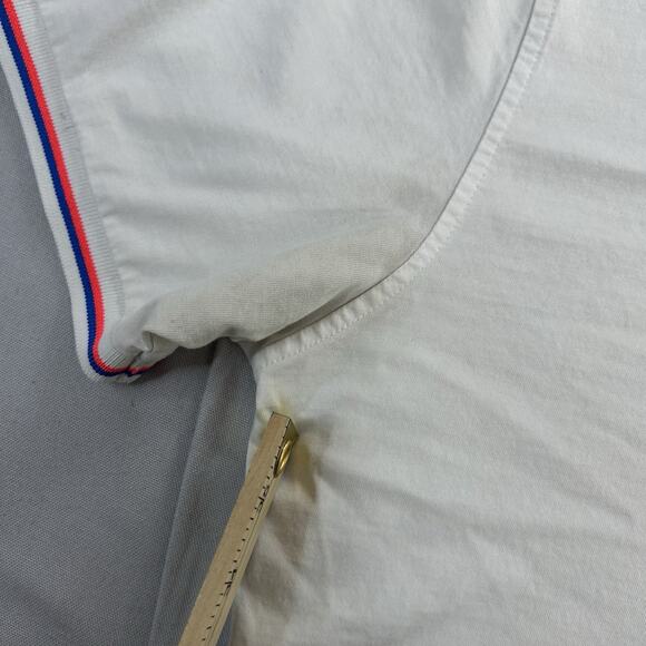 Psycho Bunny Men's T Shirt Size XL 7 Short Sleeve V Neck Embroidered Logo White - Picture 6 of 10